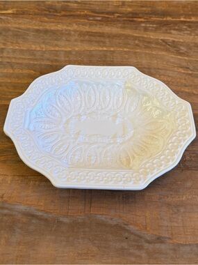 Labrazel White Porcelain Soap Dish Tray Italy